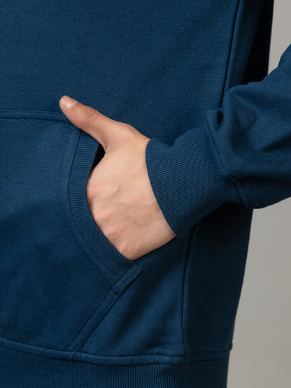 Men's Official DC Comics Batman Logo Pullover Hoodie - Polar Navy/Yellow