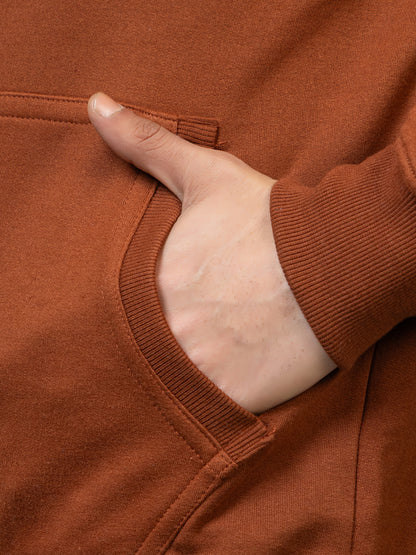 Men's 'Genius' Einstein Back Graphic Hoodie - Polar Caramel Brown