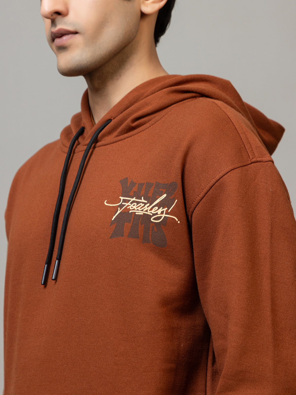 Fearless Graphic Hoodie - Polar bronze