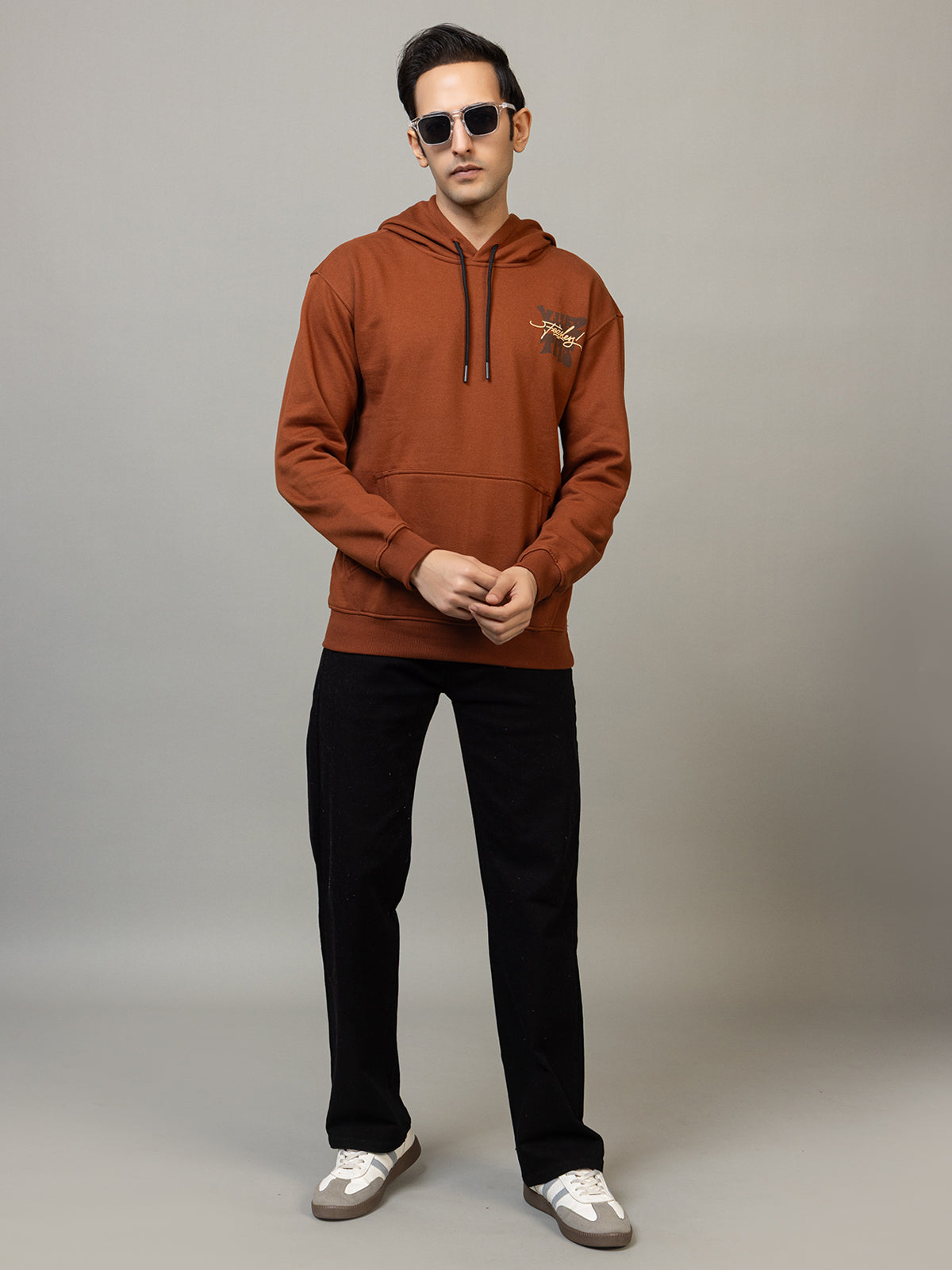 Fearless Graphic Hoodie - Polar bronze