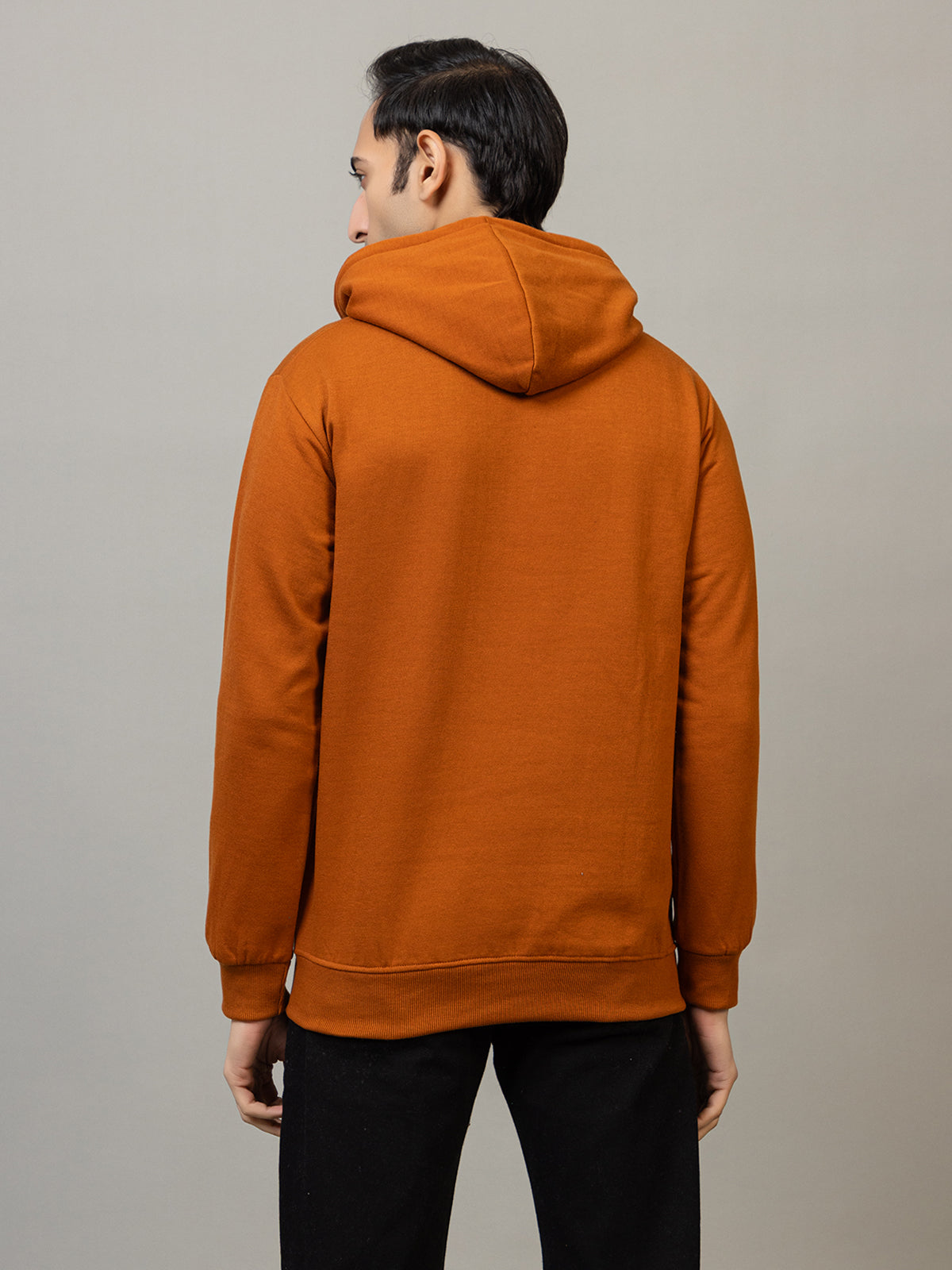 Men's Anime Electric Eyes Graphic Hoodie - Warm Breeze Amber