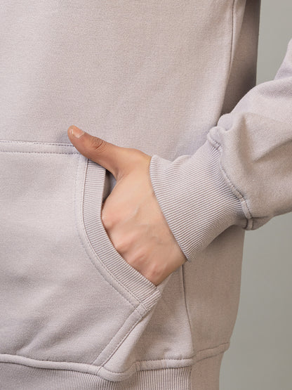 Men's 'Alien Humans' Graphic Pullover Hoodie - Polar Stone Beige