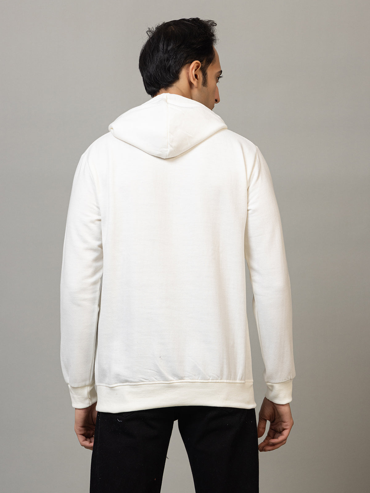 Bermuda triangle print hoodie - Polar white