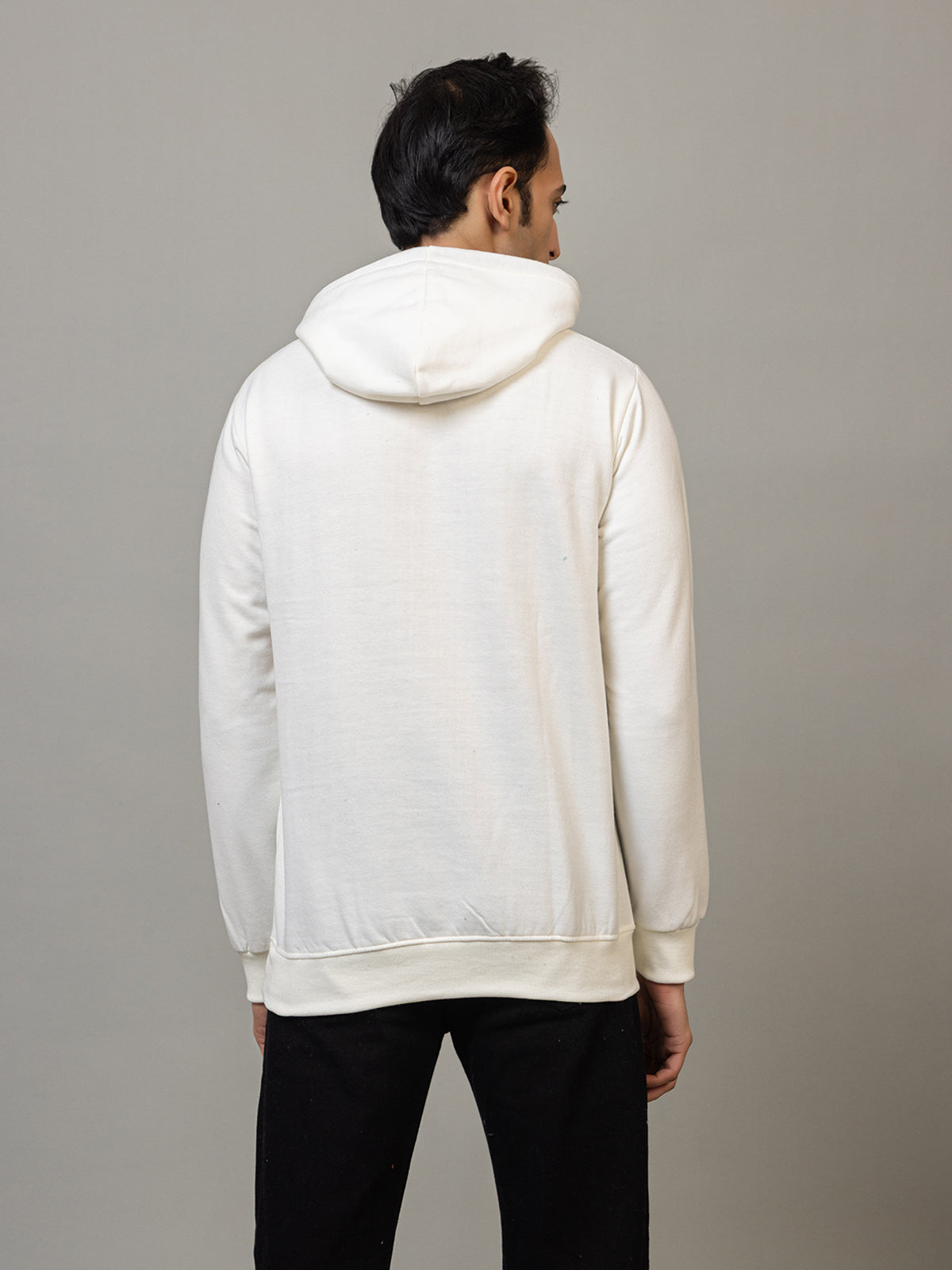 Cross-Eyed Emoji' Hoodie - Polar White