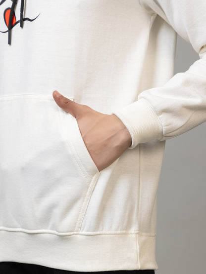 Cross-Eyed Emoji' Hoodie - Polar White